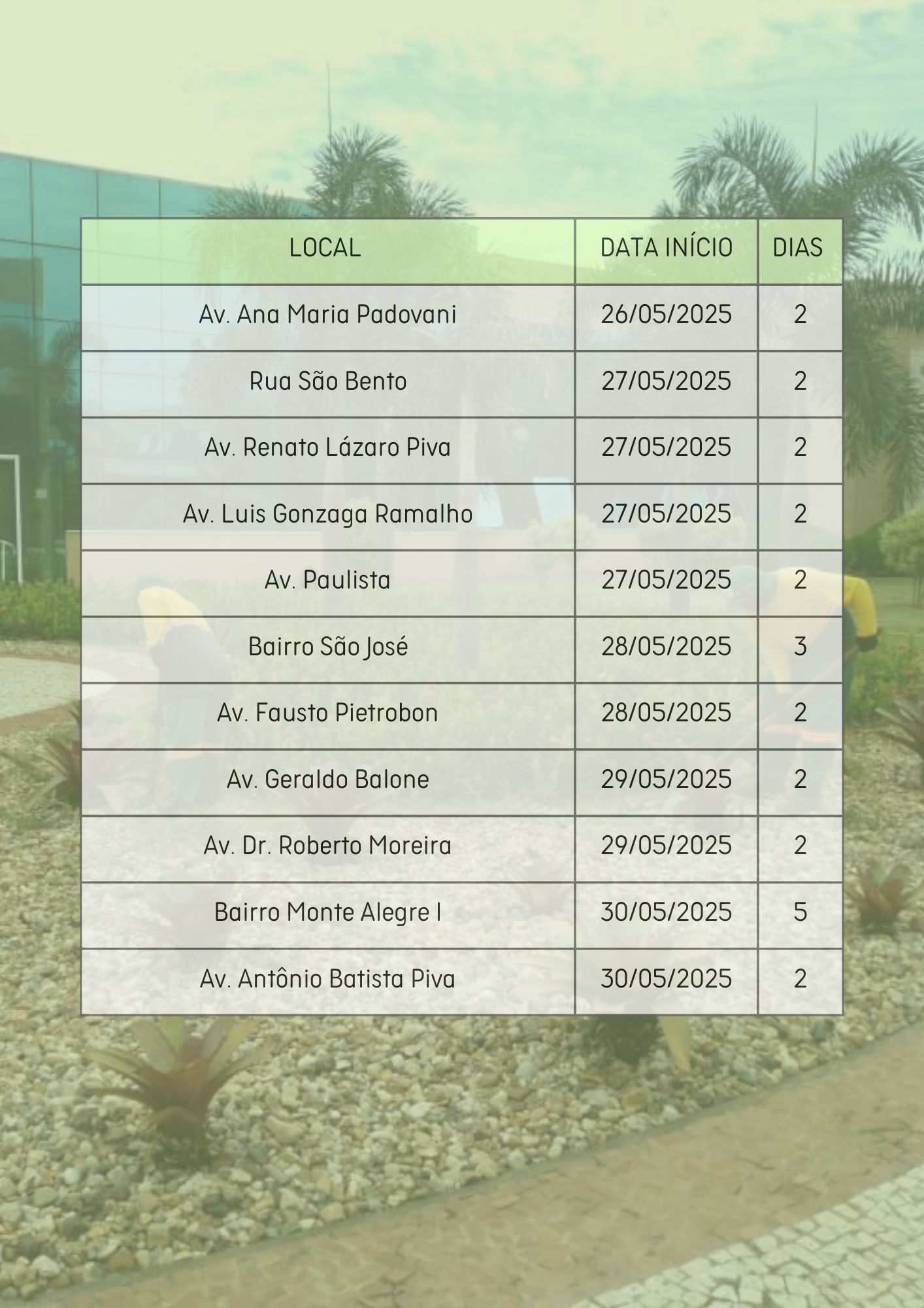 AREAS VERDES 26-30